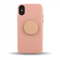 iPhone Xs / X Pop Up Grip Stand Hybrid Case (Rose Gold)
